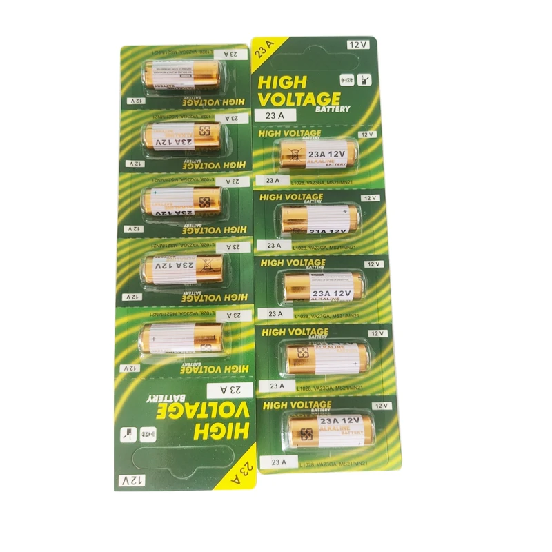 5Pc/card 10Pcs 23A Battery 12V Primary Dry Alkaline Batteria 23GA A23 A-23 RV08 LRV08 E23A V23GA for Alarm-Remote