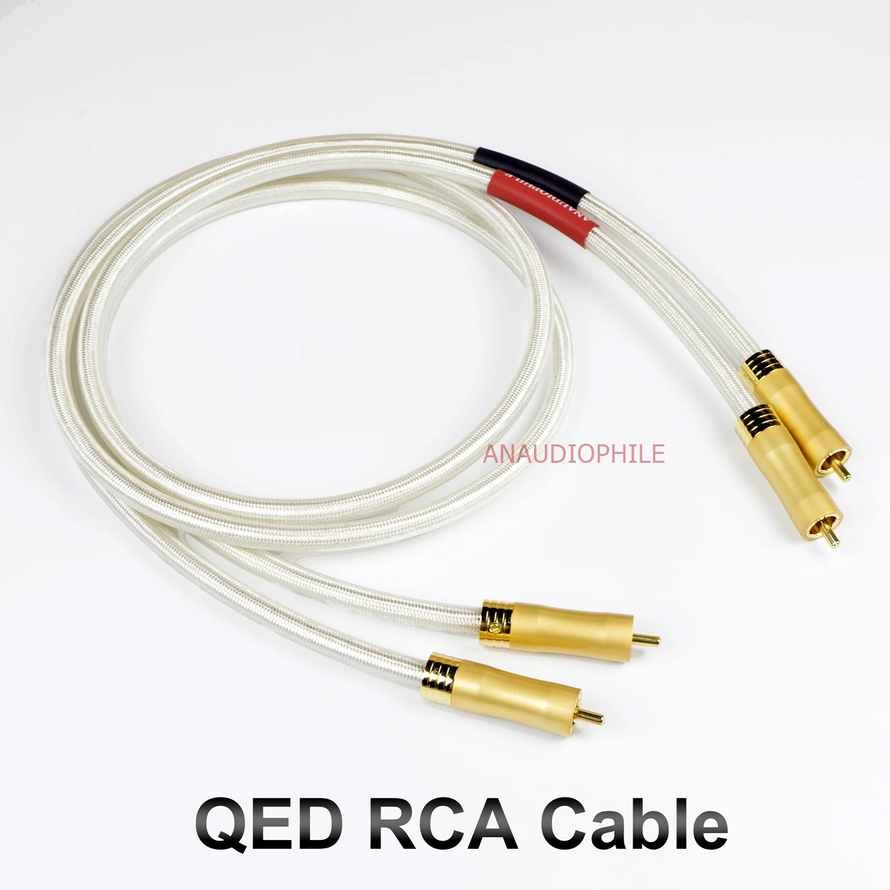 QED HiFi RCA Cable Sliver Plated Dual Shielding Excellent Bass Quality Audio Cable DAC Pre-Amplifier