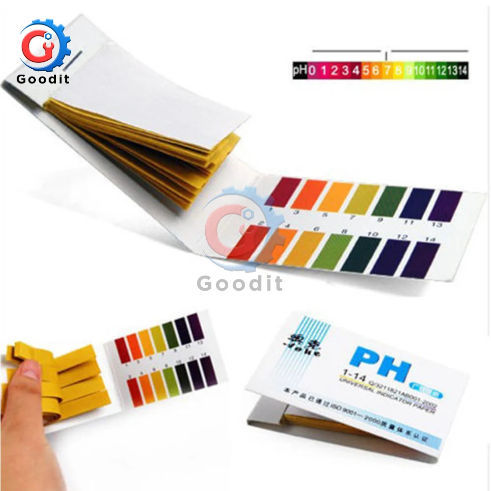 

80 Strips PH Meters Indicator Paper PH Value 1-14 Litmus Testing Paper Tester Urine Health Care Paper Water Soilsting Kit