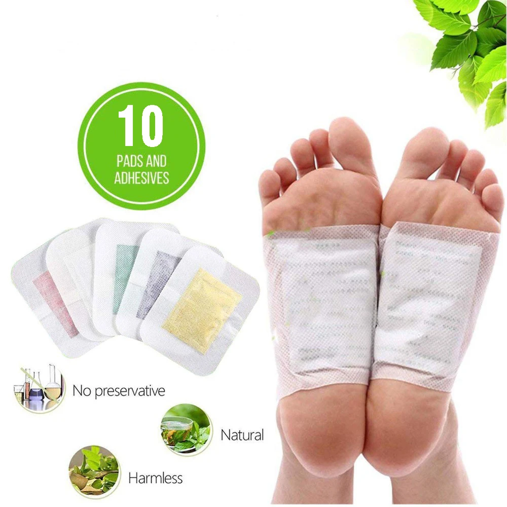 5 pairs Detox Foot Patches Feet Pads to Remove Body Toxins Detoxify Pain Relief Weight Loss and Stress Relief Body Cleanse Patch