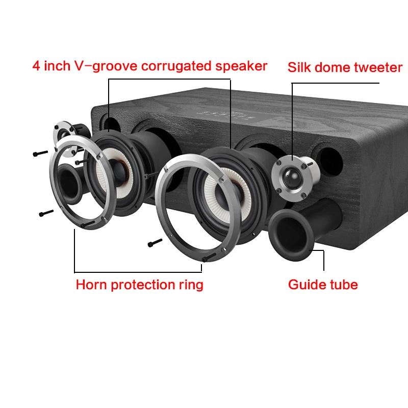 90 واط عالية الطاقة مضخم صوت المتكلم المنزل نشط سمّاعات بلوتوث لتقوم بها بنفسك ثلاثية الأبعاد المحيطي مكبر هاي فاي الألياف محوري مضخم الصوت المتكلم