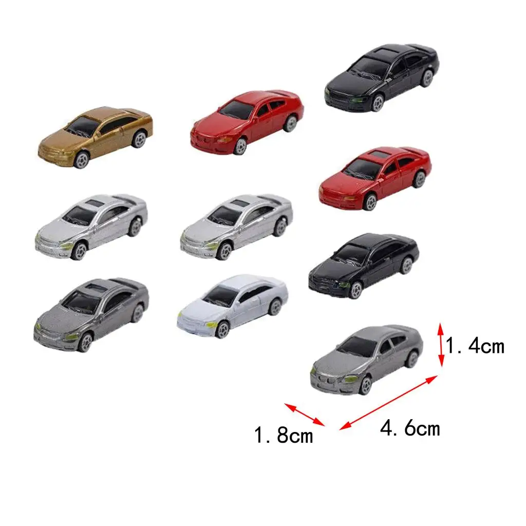 10pcs HO Scale Model Mini Car 1/87 Building Train Scenery Train Scenery-2020 New