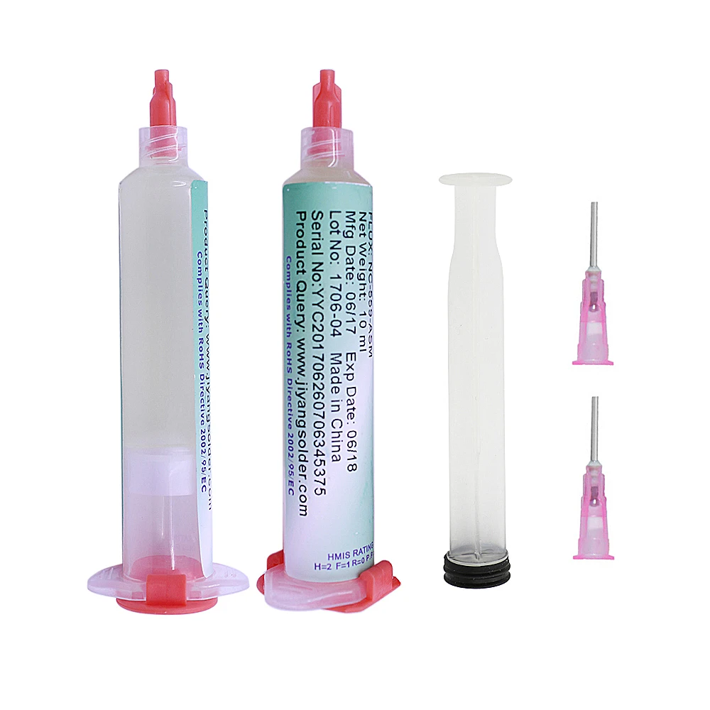 10cc NC-559-ASM 223 218 Solder Paste Welding Oil Flux For Reballing Repair Soldering Welding Paste With Syringe Plunger Nozzles