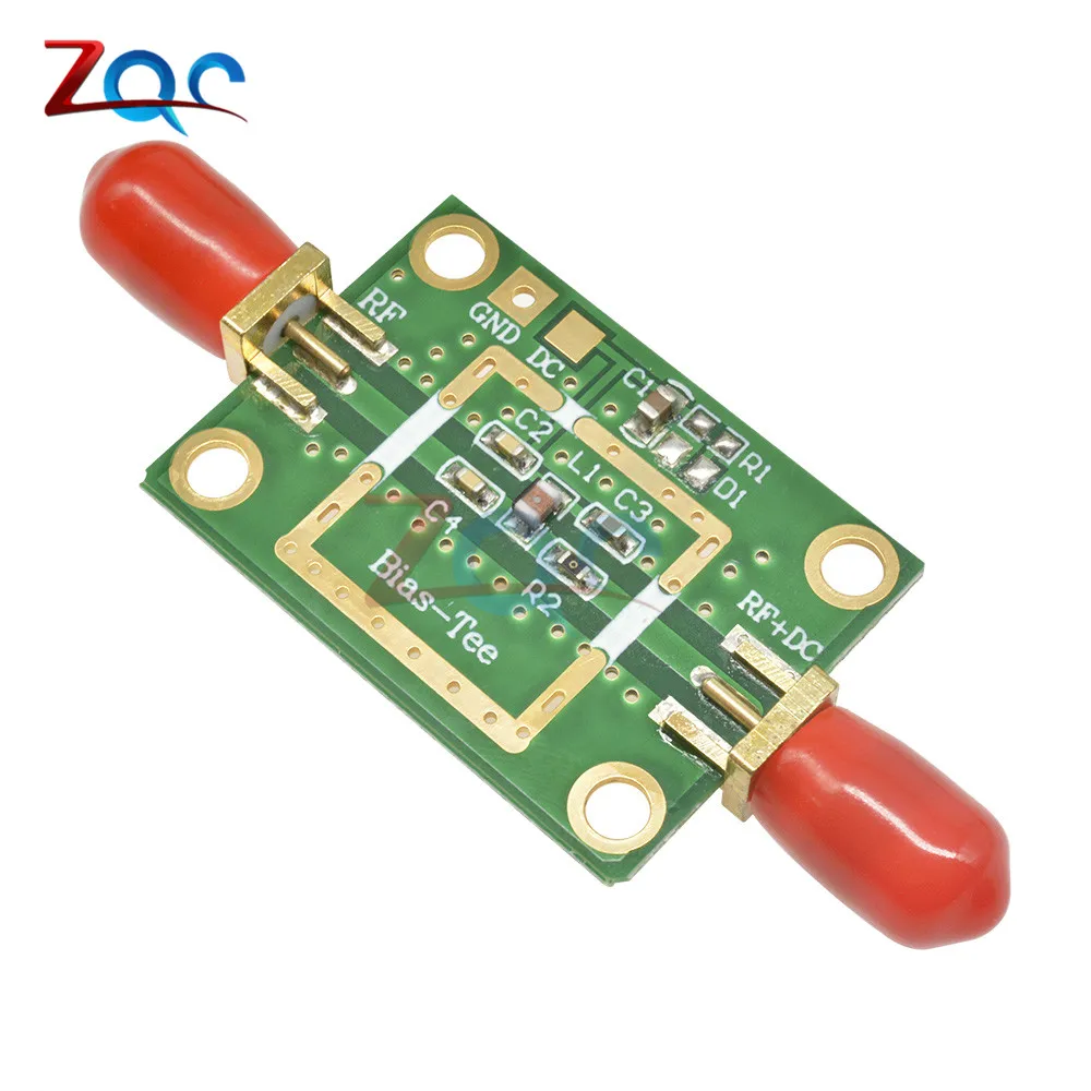 Bias Tee Wideband Frequency 10MHz -6GHz RF DC blocker for HAM radio RTL SDR LNA Low Noise Ham Radio Amplifier 10-6000 MHz