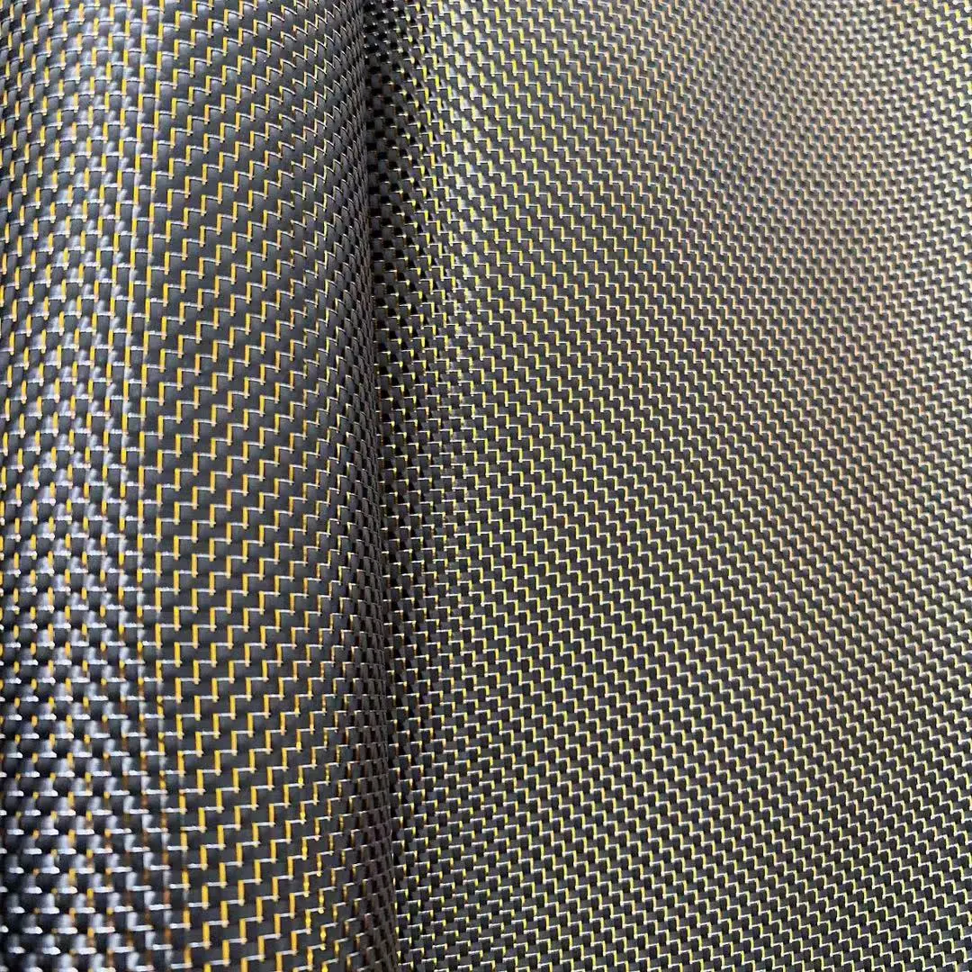 

Gold/Silver 3K Bidirectional Carbon Fiber Cloth Plain Weave Carbon Fiber 50cm x 100cm