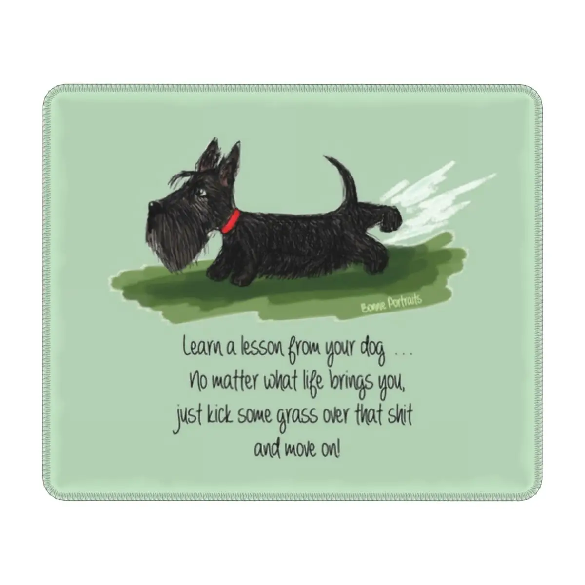 Kawaii Scottie Dog Mouse Pad Square Anti-Slip Rubber Mousepad Gaming Office Laptop Computer PC Scottish Terrier Mouse Mat Pads