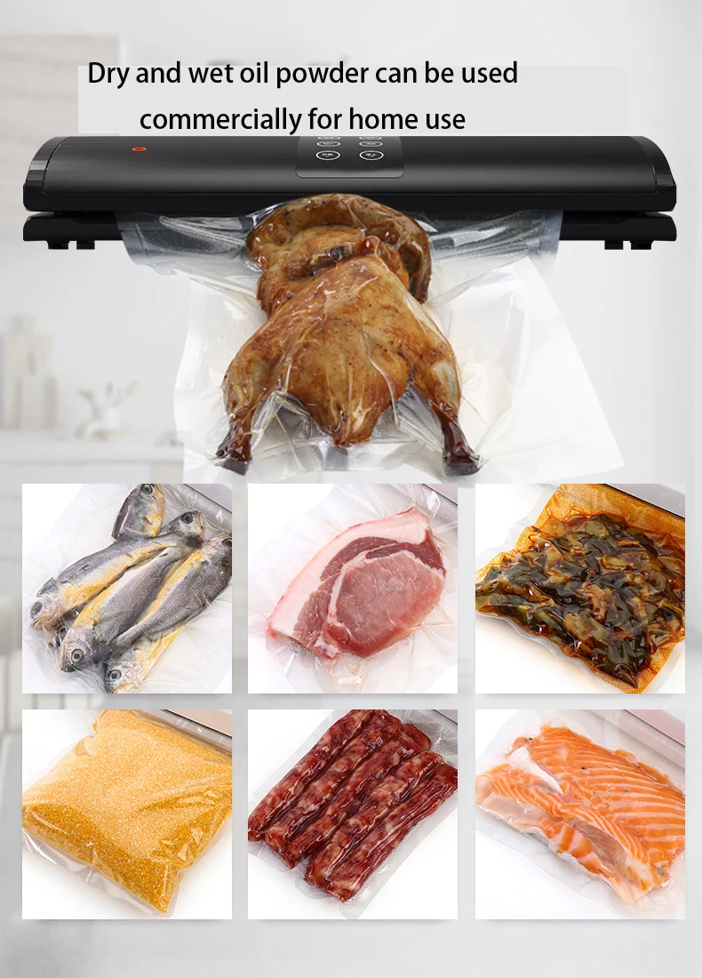 Wet and Dryer Vacuum Sealer Sealing Machine Packing Machine Packaging Food Saver Automatic Cutting Vacuum Bag