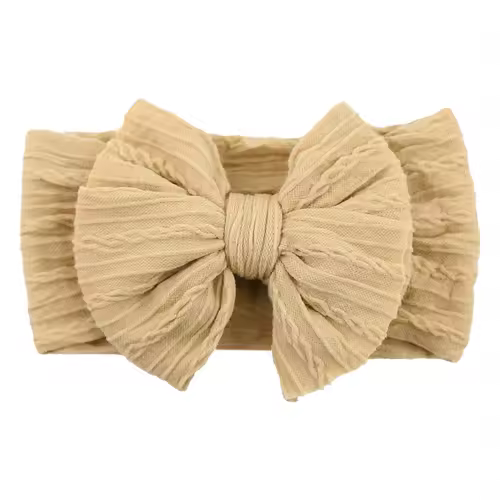 Solid Cable Bow Baby Headband for Child Nylon Layers Headwear Kids Elastic Turban Headwraps Newborn Boys Girls Hair Accessories - Image 26