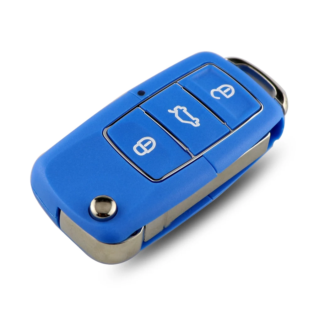 YIQIXIN Flip Folding Car Key Shell 3 Buttons For Volkswagen VW Jetta Golf Passat Beetle Polo Bora Remote Key Case Cover Fob