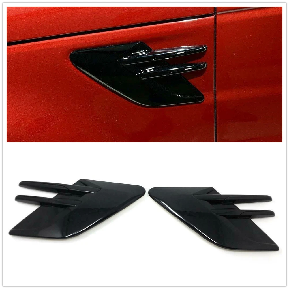 

Fender Side Air Outlet Vent Cover Trim For Land Rover Range Rover Sport L494 2018-2022 LR098787 LR098791 Black Canards Splitter