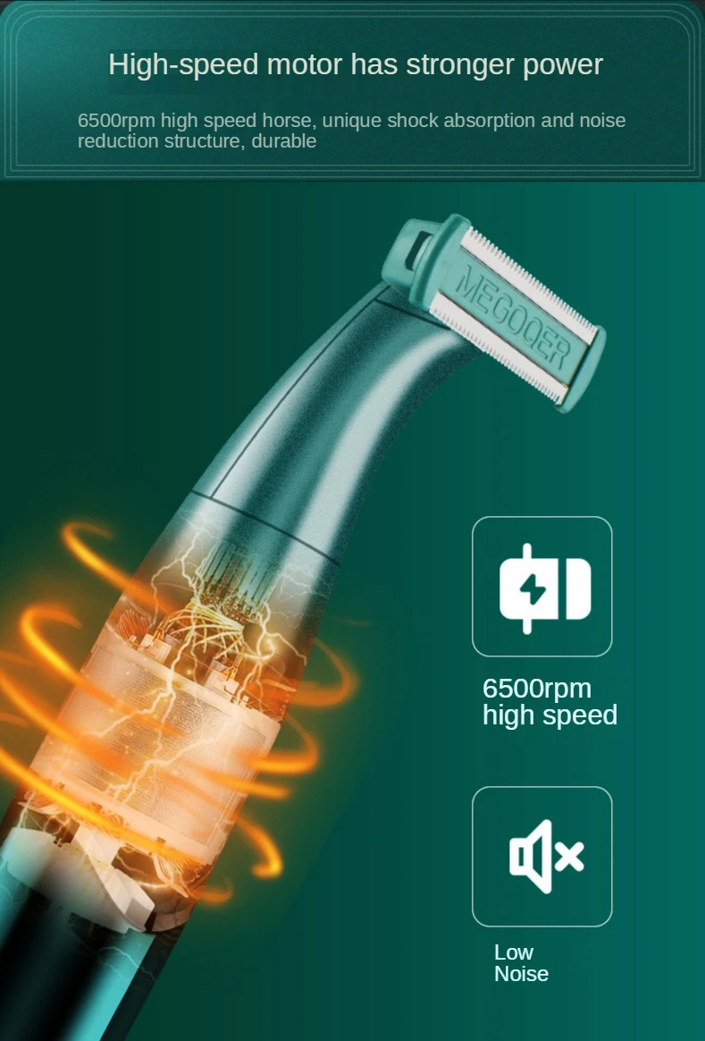 Триммер для бровей с зарядкой от USB, 3 в 1