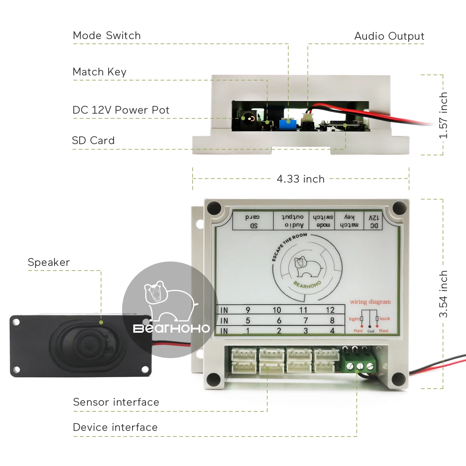 Escape Room Props ,Puzzles Scale Sensor Put The Right Weight on Scale Sensor to Open 12V EM Locks for Escape Room and Exit Game