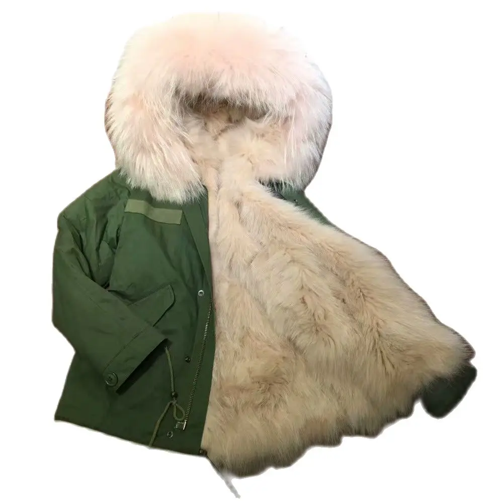 Pale Pink Fox Color Mr Mrs Wear In Winter, Fresh Pink Fully Fox Fur Windproof Jacket Wholesale Price