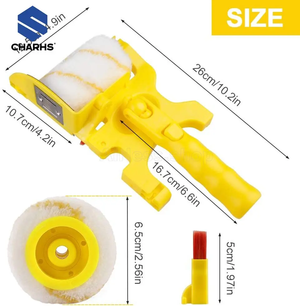 Charhs Minelody Paint Edger Roller Brush Handle uso domestico Edger da parete pittura strumento sicuro portatile per soffitti a parete della stanza di casa
