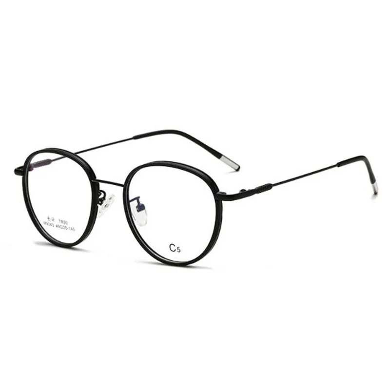 Vintage Round Glasses Female anti Blue Light Circle Frame  eyeglasses Photochromic eyewear Diopter -1.0 -2.0 -3.0 To -6.0