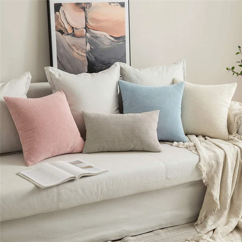 

Soft Cushion Cover Velvet Pillow Cover Nordic Decorative Cojines 45x45cm For Living Room Bedroom Housse Coussin Home Decor