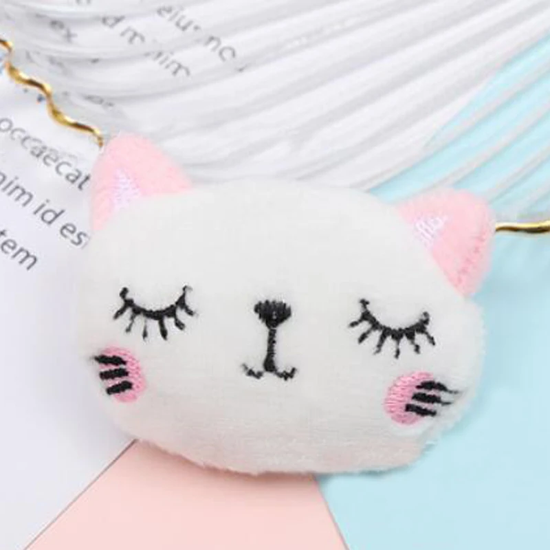 10Pcs/lot Cartoon Plush Fabric Patches Animal Cat Fox Tiger Head Padded Appliques DIY Headwear Clothing Accessories DIY Patch