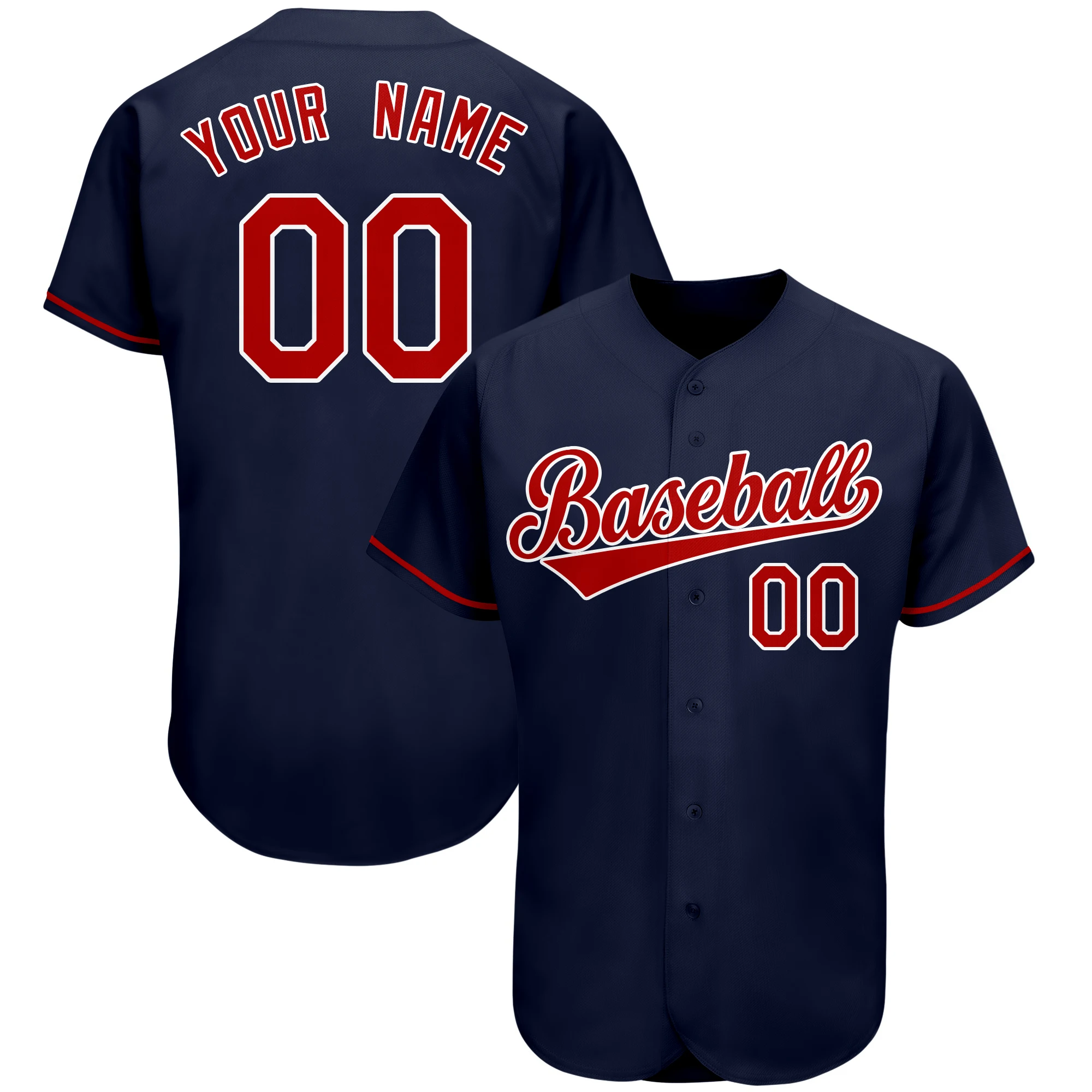 Maglia da Baseball personalizzata all'ingrosso camicia da Baseball da uomo sublimazione stampata nome/numero abbigliamento sportivo da Softball ad asciugatura rapida per i giovani