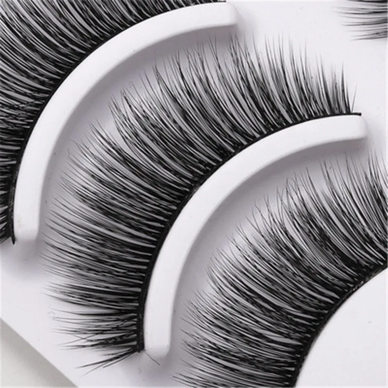 

10pairs False Eyelashes 3D Multilayer Natural long False Eyelashes Handmade Reusable Fake Eyelashes Extension for Eye Makeup