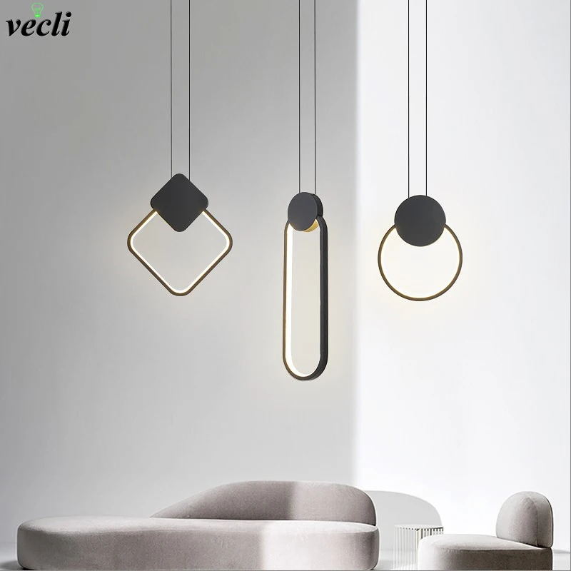 

Modern Led Pendant Lamps Minimalist Bedside Bedroom Living Room Hanging Lights For Bar Dining Room Study Lighting Fixtures