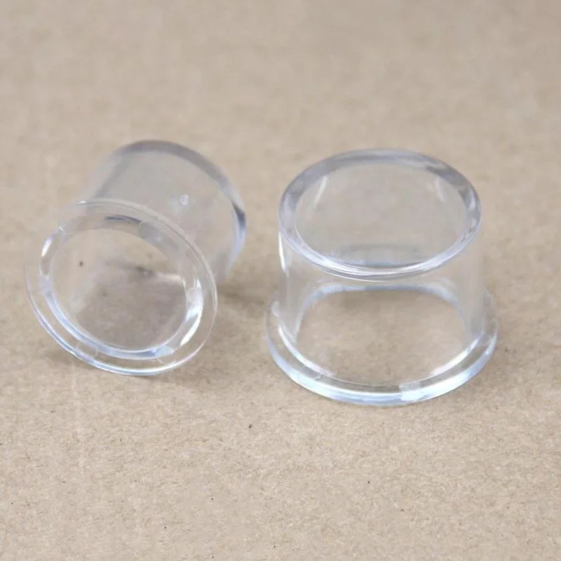 Transparent pipe cap Aquarium Fish Tank Filter Water Pipe Connector Transparent Plexiglass Cap Tube Joints 1 Pcs