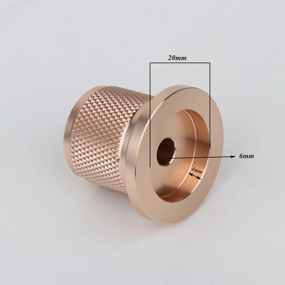 2 Stück Hifi Audio Solid Aluminium Lautstärkeregler Hi-End Audio Verstärker Potentiometerknopf – Detail 3
