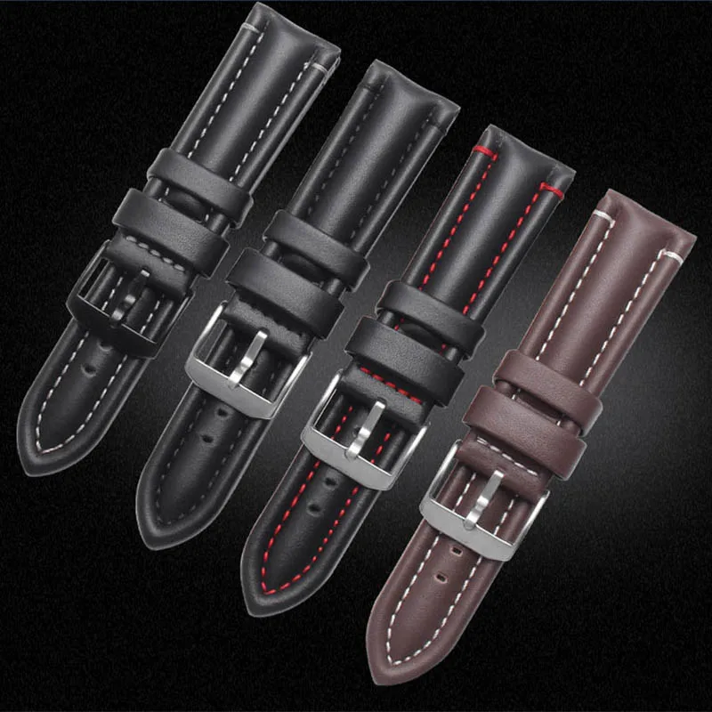 Ремешок для мужских часов BRETA, из натуральной кожи, 24 мм, для 6251/6257/6501/9241/9247/0302/0321/BO-3050/8840 для Luminox