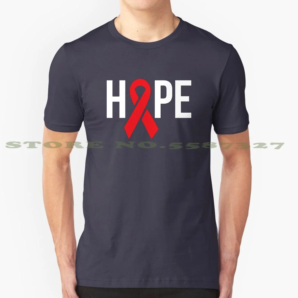 World Aids Day Hope December End Hiv 100% Cotton T-Shirt World Aids Day Gift Idea Hope Fight Aids Fight Hiv Help 1St December