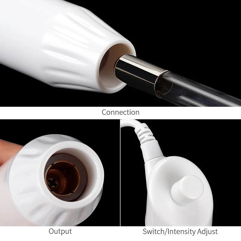 Masajeador Facial profesional 7 en 1, tubo de vidrio de electrodo, para el acné varita, cuidado de la piel, eliminador de manchas y acné