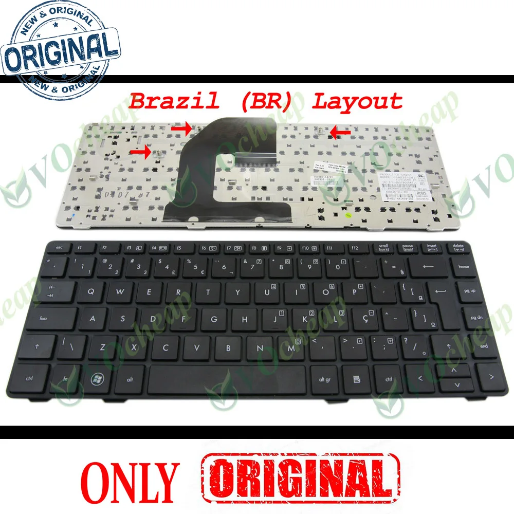 

Новая клавиатура для ноутбука BR для HP EliteBook 8460p 8460w 8470p 8470w ProBook 6460b 6465b Черный Бразилия 638525 -201 641834 -201