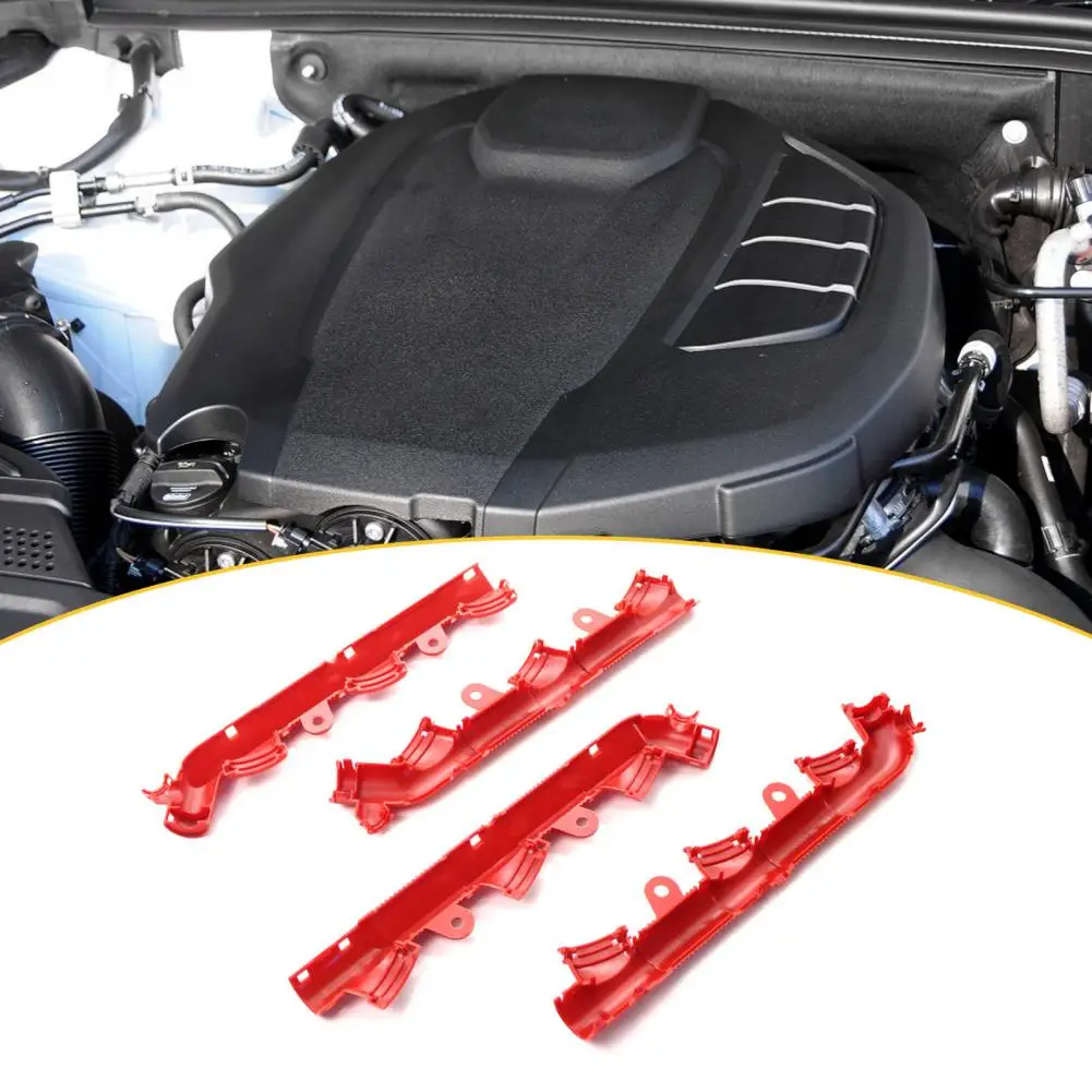 2Pcs Ignition Coil Line Cover Easy Installation Heat-resistant Red Standard  Connector 06E971821F 06E971822D for A4 A5 A6 A7 A8