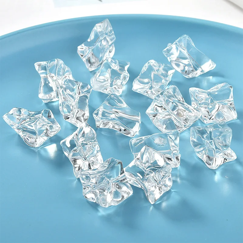 Shaped Straight Hole Transparent Ice Earrings Acrylic Irregular Shaped Diy Jewelry Accessories Material image 2