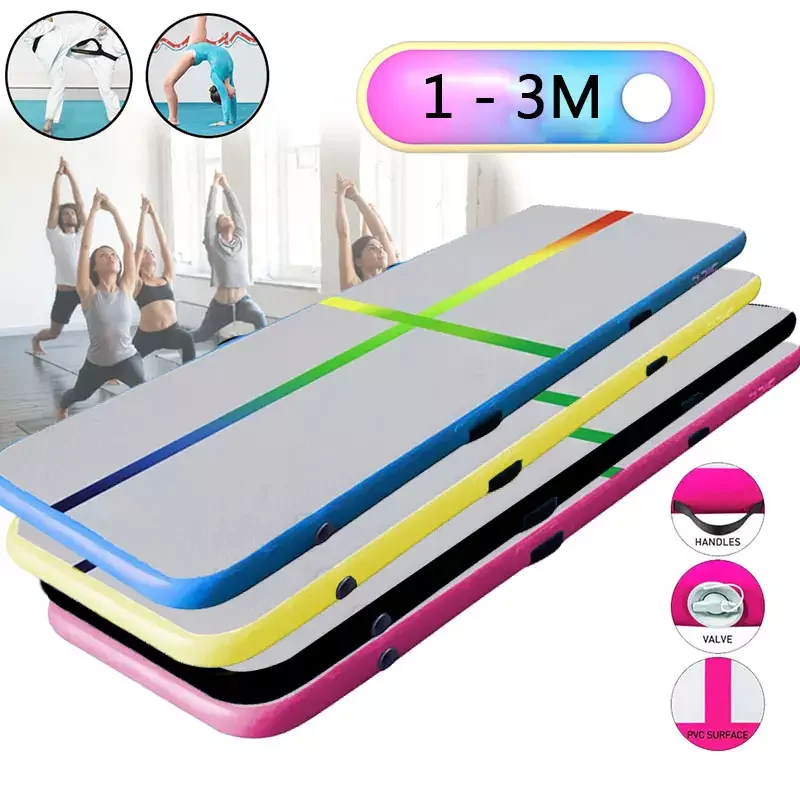 7x1x0.2m Inflatable Airtrack Gymnastics Mattress Gym Tumble Airtrack Floor Tumbling Air Track