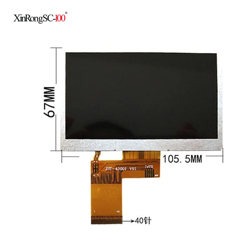 4.3 inch TFT LCD display 480(RGB)*272 resolution standard prodcut AV Driver Board Projection monitoring car navigation