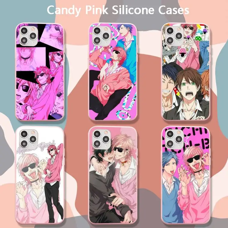 Yarichin B Club Pink Gay Phone Case for iPhone 8 7 6 6S Plus X XR 11 12 Pro mini pro XS MAX Matte Candy Pink Silicone Cases