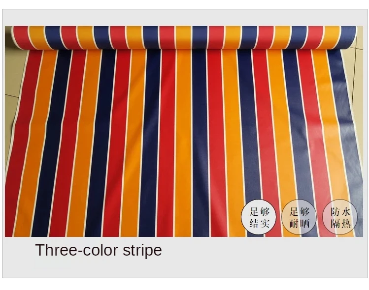 600D Oxford Outdoor Ripstop Waterproof Fabric for Tent Tarpaulin Sunscreen Thick Striped Polyester Textile Sewing By The Meter