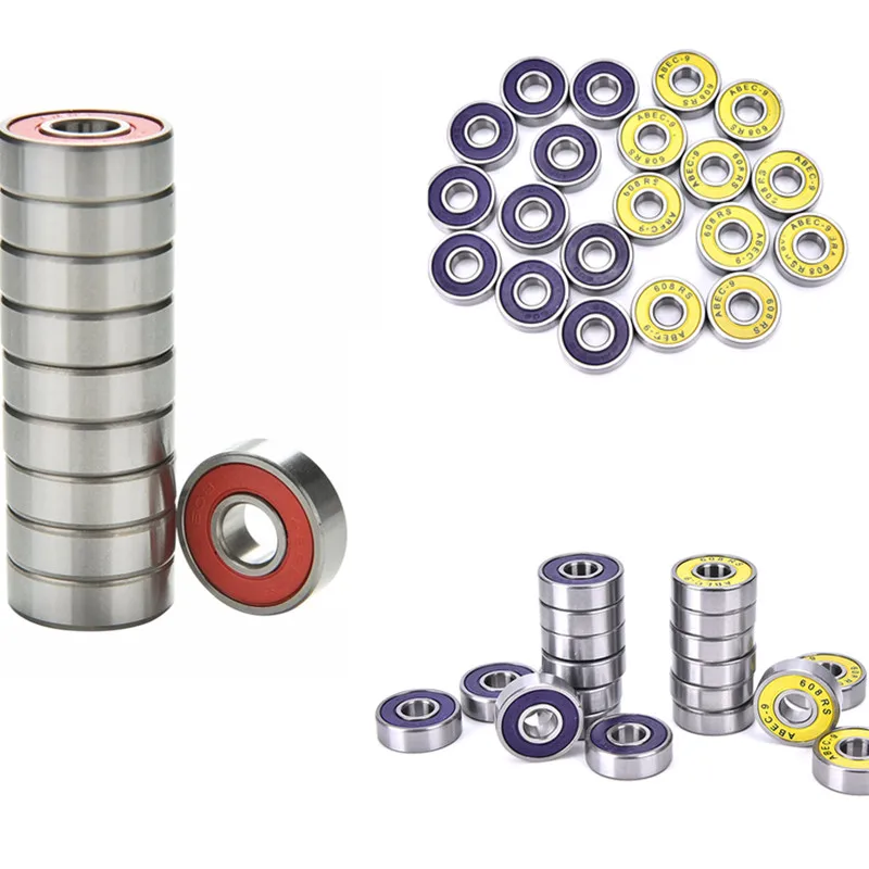 10 Pcs ABEC 9 Stainless Steel Bearings High Performance Roller Skate Scooter Skateboard Wheel