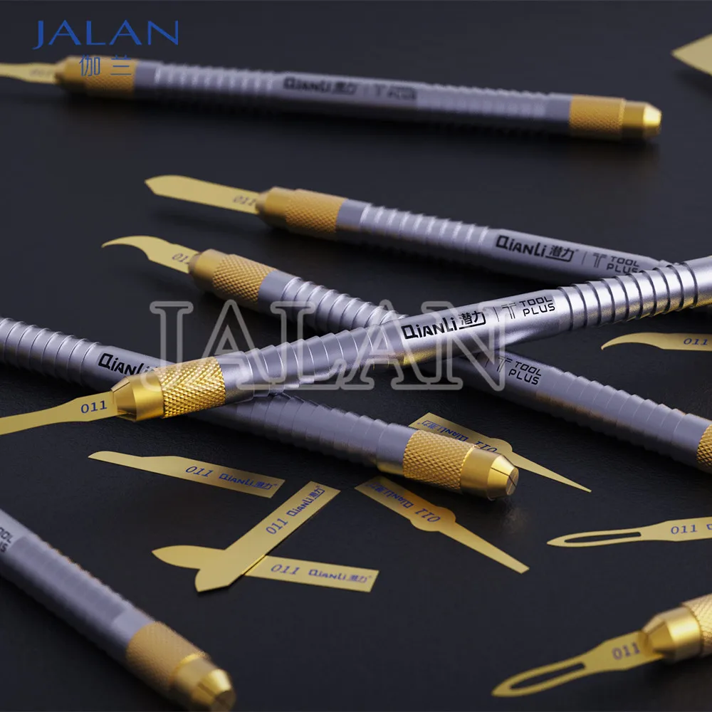 Qianli 011 Multifunctioal CPU IC Gluing Remove Knife handle Thin blade For motherboard BGA chip glu Cleaning Scraping Pry Tool