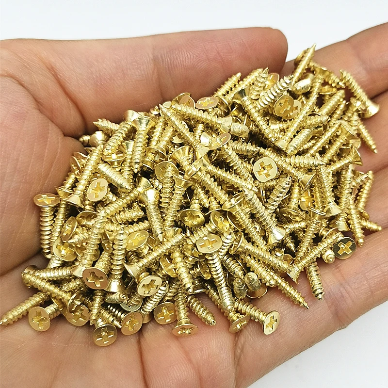 100pcs/pack M2 M2.5 Steel Mini Micro Small Phillips Flat Head Cross Round Pan Head Self-tapping Screws Wood Furniture Screws