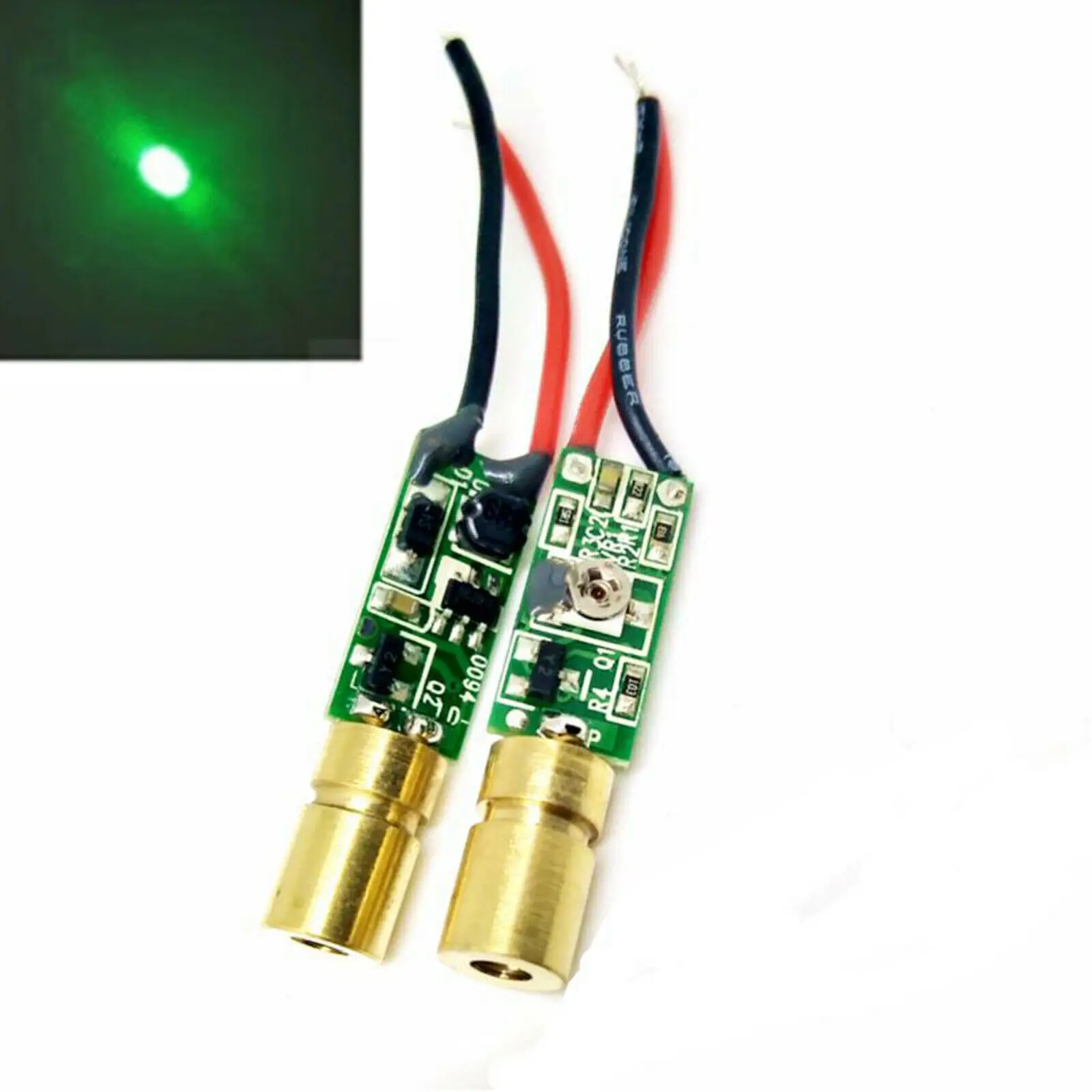 2pcs 520nm 5mw Mini Green Laser Diode Dot Matrix Module Laser Module for Position