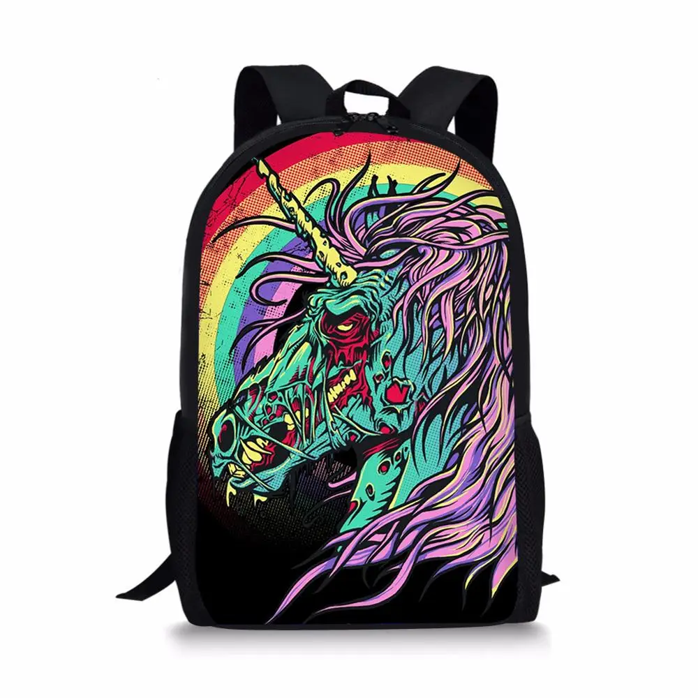 2020 New Teenager Fashion Backpacks Unicorn Printed Schoolbag Boys School Bags Girl Bookbag Lightweight Backpack Mochila