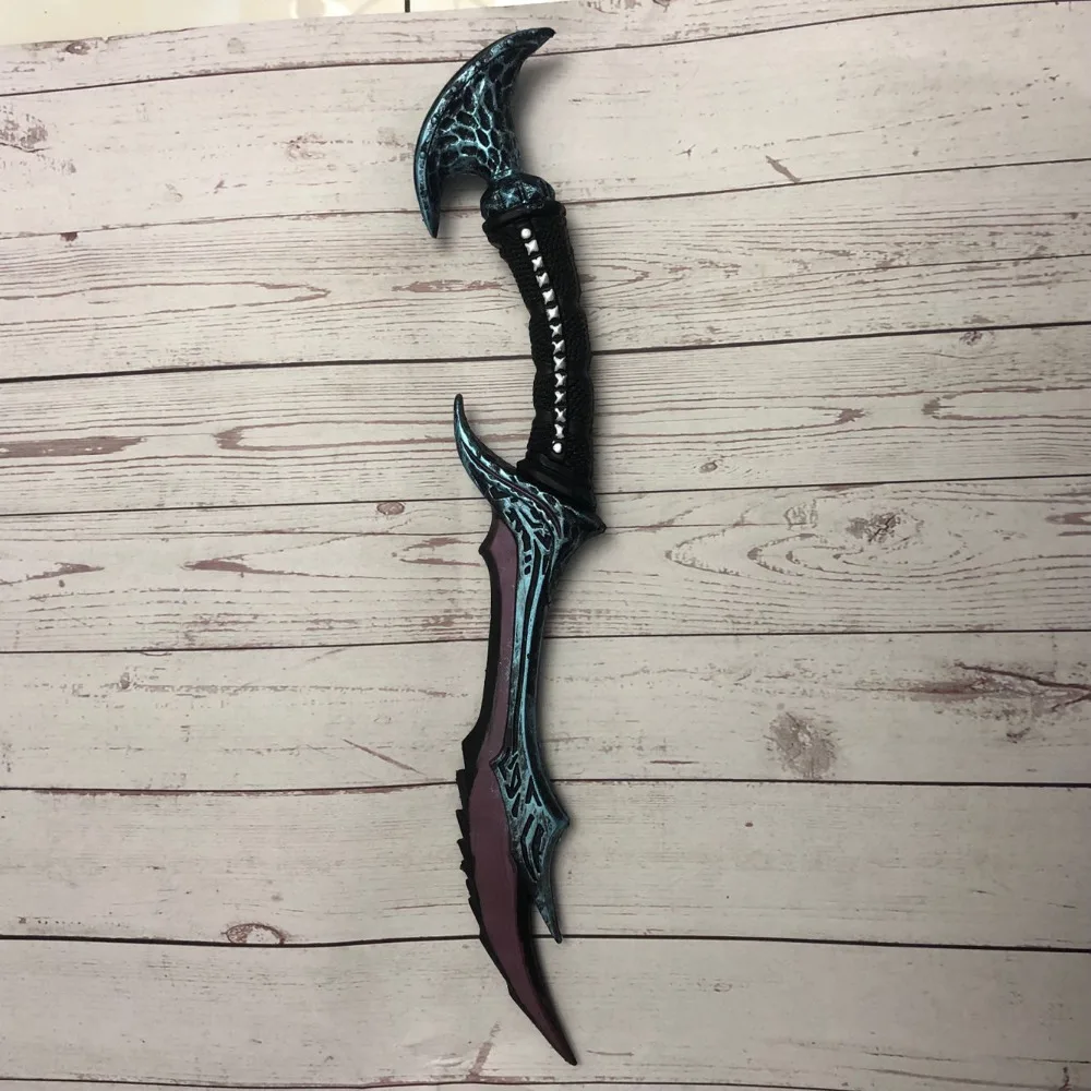 1: 1 arma anti cos scythe vyse feiticeiro elf jogo anime prop role play modelo presente do plutônio 50cm