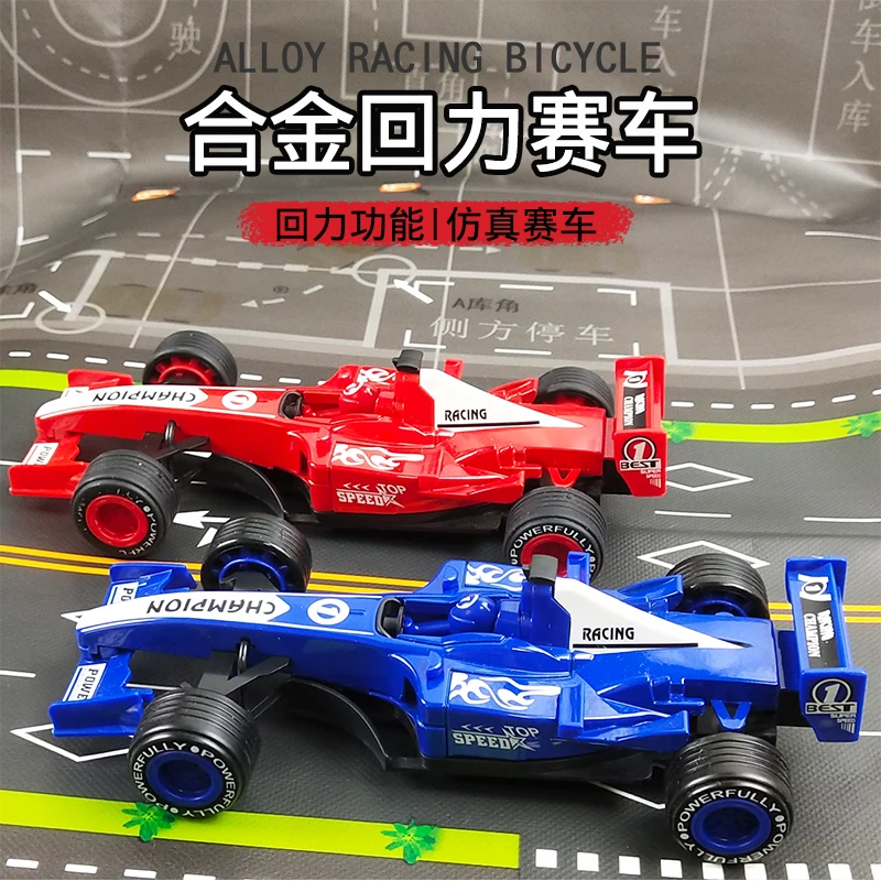 Simulation Car Model Pull Back Alloy Toy Car Model 1:24 Car Model F1 Formula Racing Car Resistance to Fall Model Toys Kids Gift