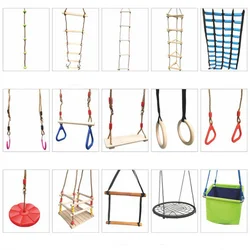 Outdoor Climbing Ropes Garden Training Toys Swing Disc Garden Playground Backyard Indoor Swing Games Children Fitness Toys