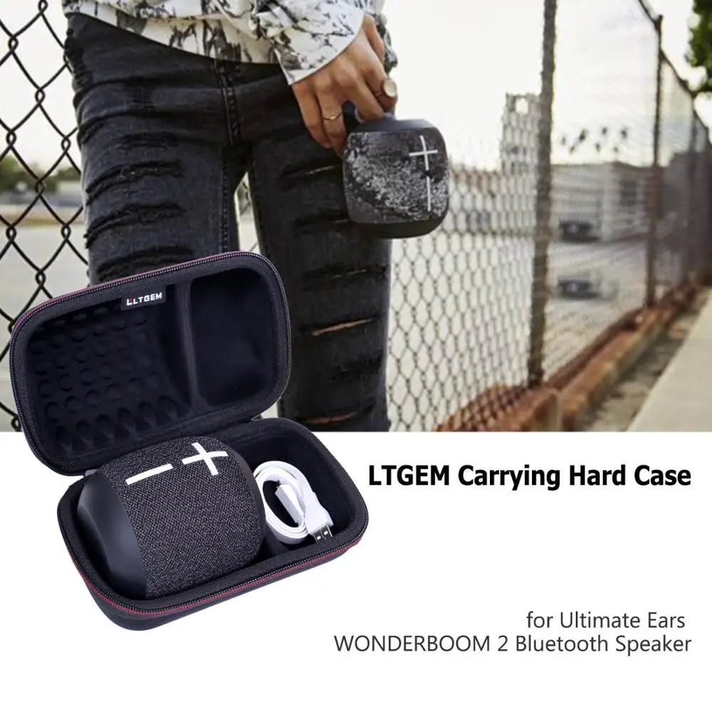 LTGEM Waterproof EVA Hard Case for UItimate Ears WONDERBOOM 2 Bluetooth Speaker