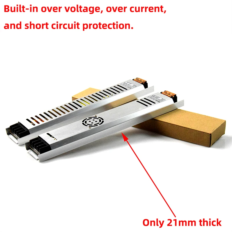 Power Supply DC 12 V 100W 150W 200W 300W Thin Switching Source LED Lighting Transformator AC 220V to DC12V Voltage Converter