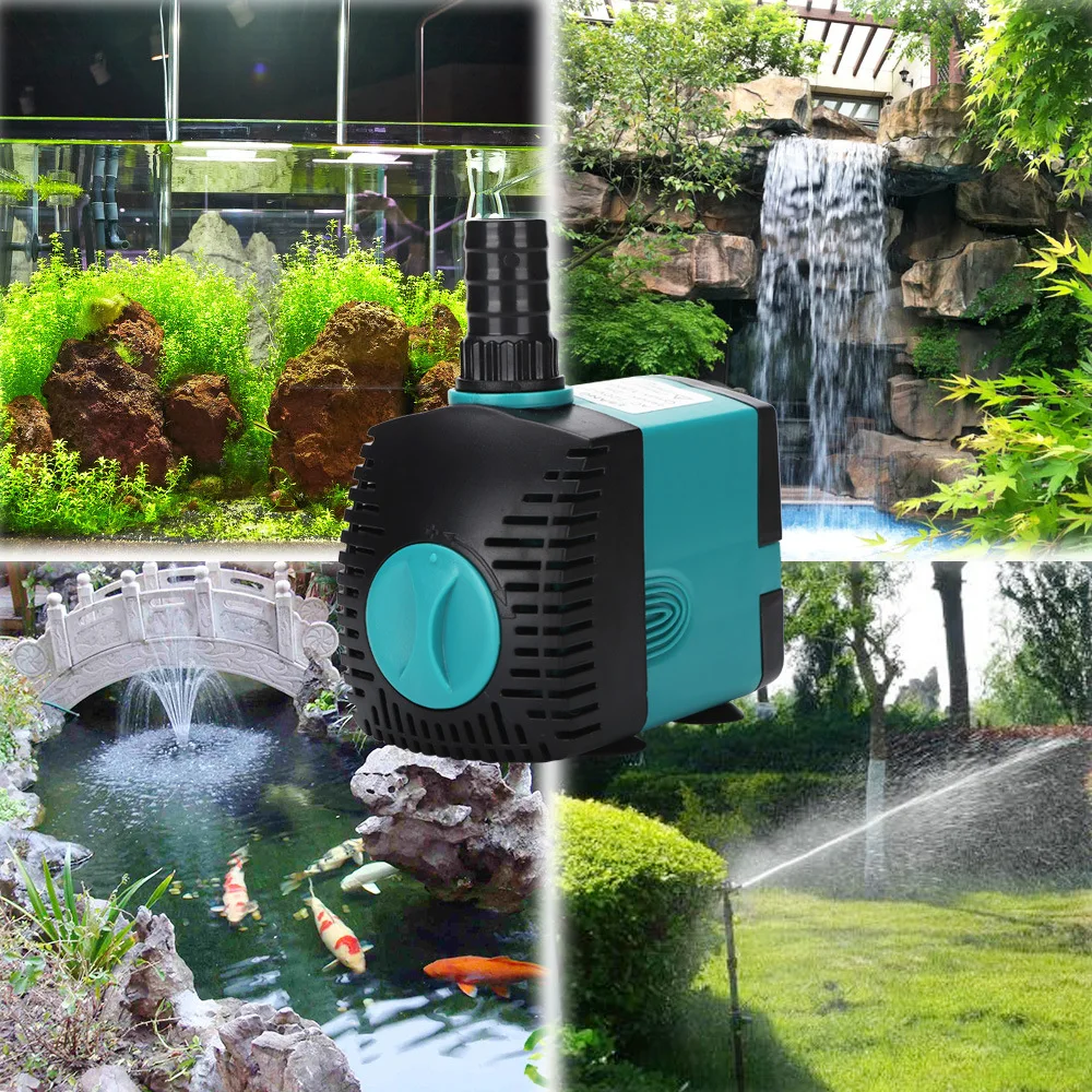 6/10/15/25/35W Ultra-Quiet Submersible Water Fountain Pump Filter Fish Pond Aquarium Water Pump Tank Fountain  water pump