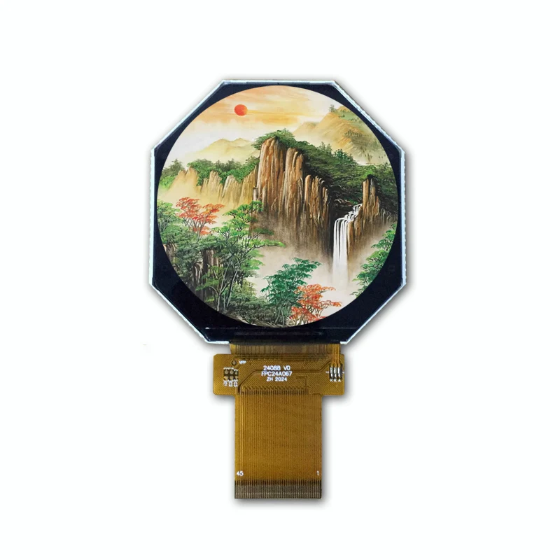 

2.47 inch TFT IPS 480*480 ST7701S full viewing angle sunlight readable round LCD Display RGB Never End of Supply Support No MOQ