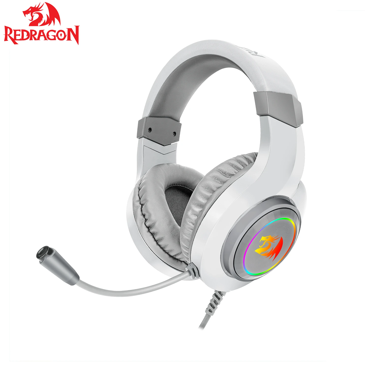 Redragon H260 RGB Gaming Headset Microphone Wired Compatible with Xbox One Nintendo Switch PS4 PS5 PCs Laptops Nintendo Switch