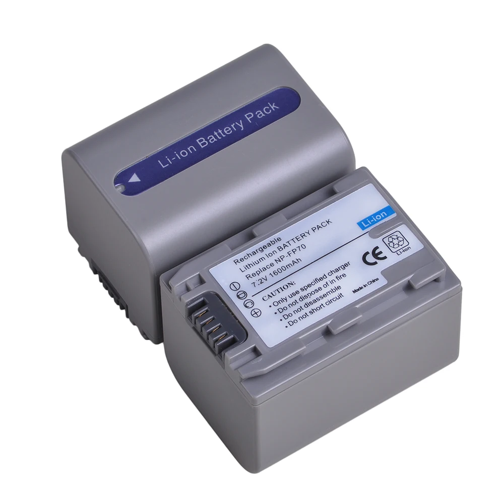 2 sztuk 1600mAh NP-FP70 NPFP70 NP FP70 bateria do Sony DCR-30, DVD92, DVD103, DVD105, DVD202, DVD203, DVD205 kamery